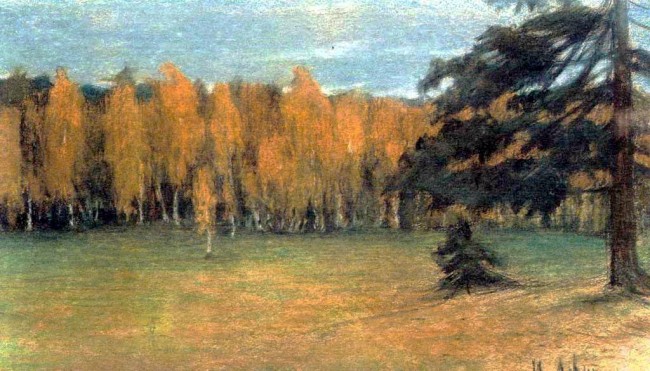 И. И. Левитан «Осенний пейзаж» - описание картины