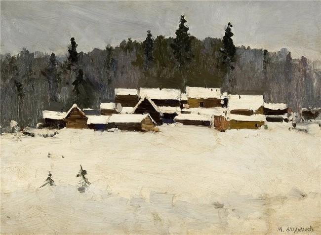 Сочинение по картине: Аладжалов - "Деревня зимой"