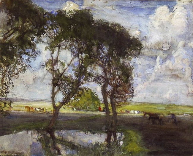 Сочинение по картине: Аладжалов - "В поле"