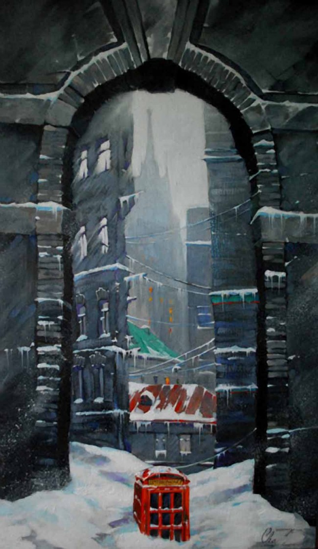 Сочинение по картине: Алексей - "Destiny phone, композиция No.2"