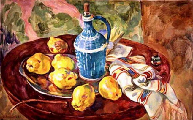 Сочинение по картине: Антипова - "Айва и голубая бутылка"