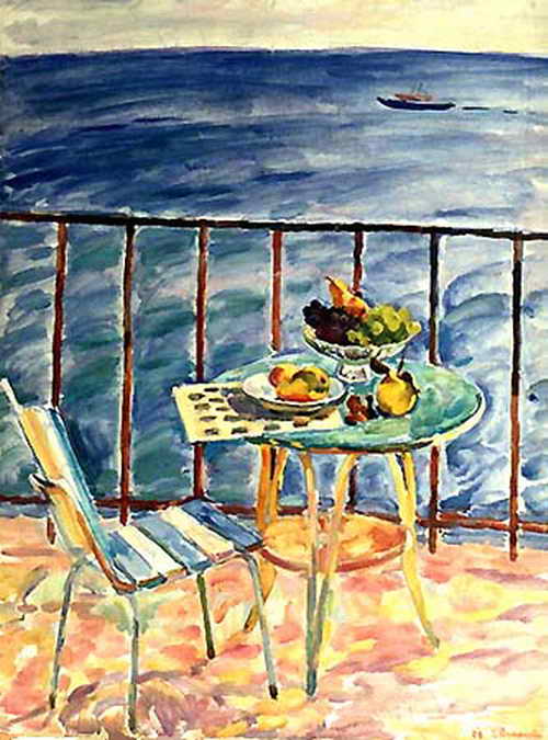 Сочинение по картине: Антипова - "Натюрморт на фоне моря"