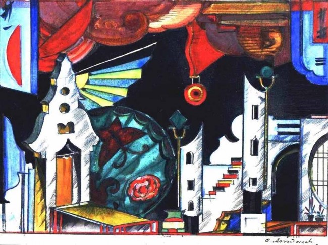 Сочинение по картине: Антонов - "Композиция"