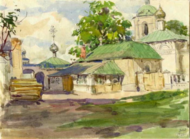 Сочинение по картине: Архангельский - "Чебоксары. Монастырь"
