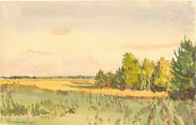 Сочинение по картине: Архангельский - "Опушка леса"