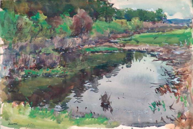 Сочинение по картине: Архангельский - "Пасмурный день"