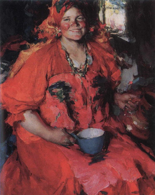 Сочинение по картине: Архипов - "Девушка с кувшином"