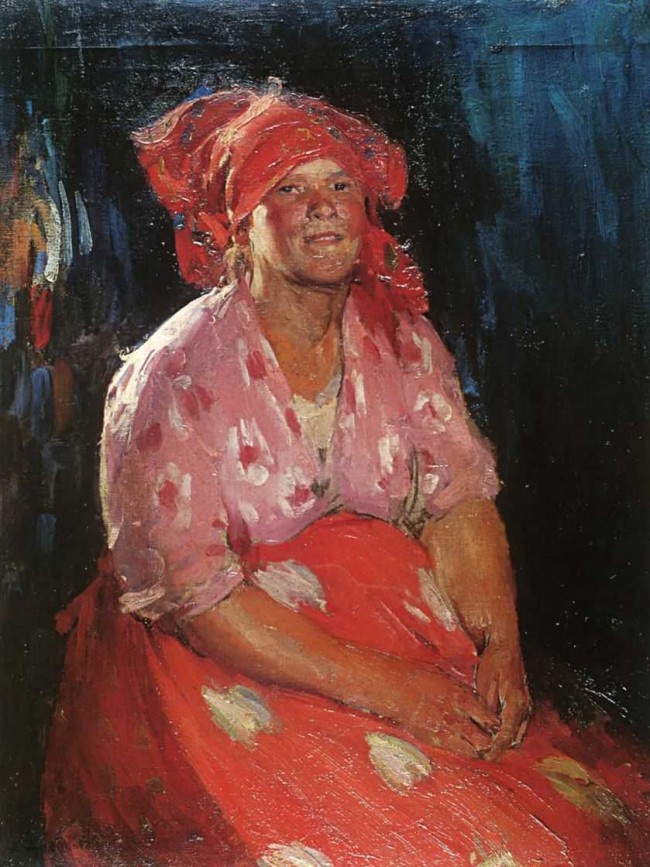 Сочинение по картине: Архипов - "Крестьянка в розовом"