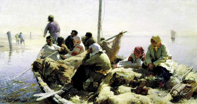 Сочинение по картине: Архипов - "По реке Оке"