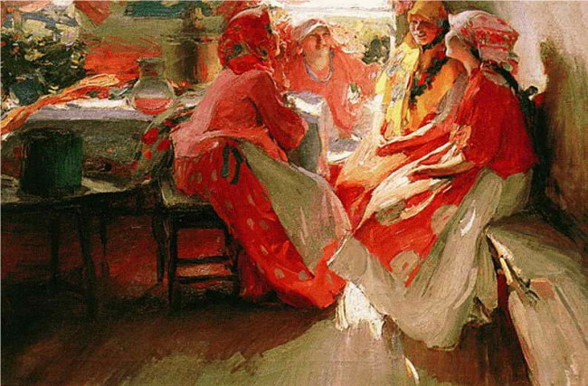 Сочинение по картине: Архипов - "В гостях"