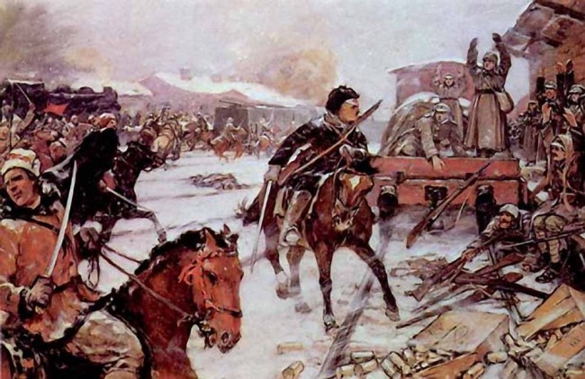 Сочинение по картине: Авилов - "Взятие станции Касторная" Сочинение по картине: Авилов - "Взятие станции Касторная"