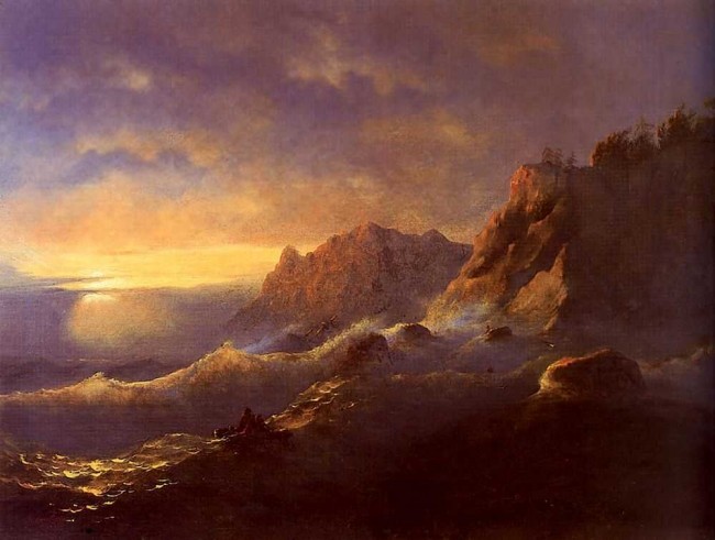 Сочинение по картине: Айвазовский - "Буря. Закат"