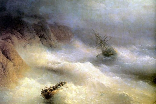 Сочинение по картине: Айвазовский - "Буря у мыса Айя"