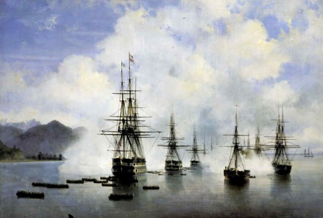 Сочинение по картине: Айвазовский - "Десант Н.Н. Раевского у Субани"