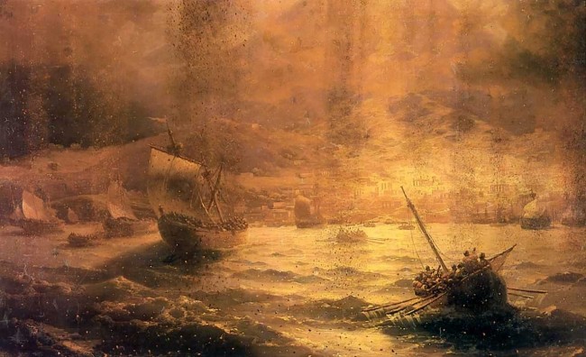 Сочинение по картине: Айвазовский - "Гибель Помпеи"