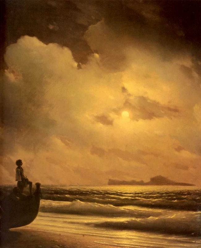 Сочинение по картине: Айвазовский - "Лунная ночь. Капри"