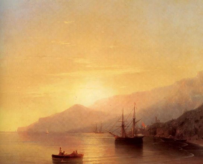 Сочинение по картине: Айвазовский - "Суда на рейде"