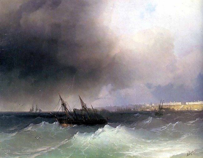 Сочинение по картине: Айвазовский - "Вид Одессы с моря"