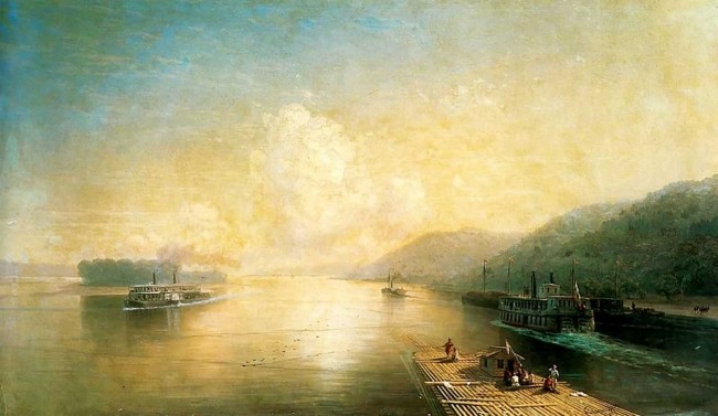 Сочинение по картине: Айвазовский - "Волга у Жигулевских гор"