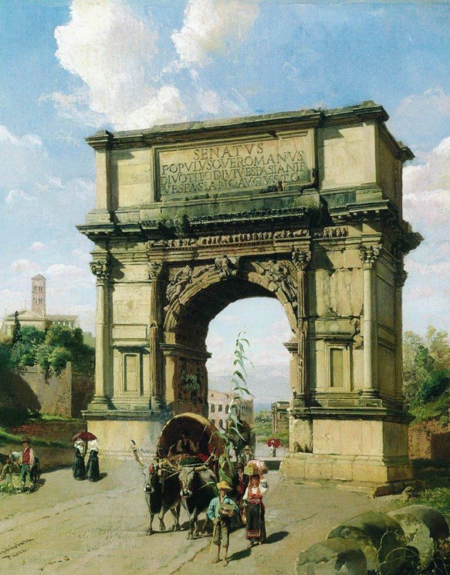 Сочинение по картине: Бакалович - "Арка Тита. Рим"
