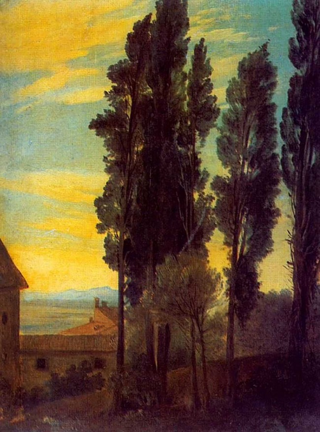 Сочинение по картине: Басин - "Пирамидальные тополя"