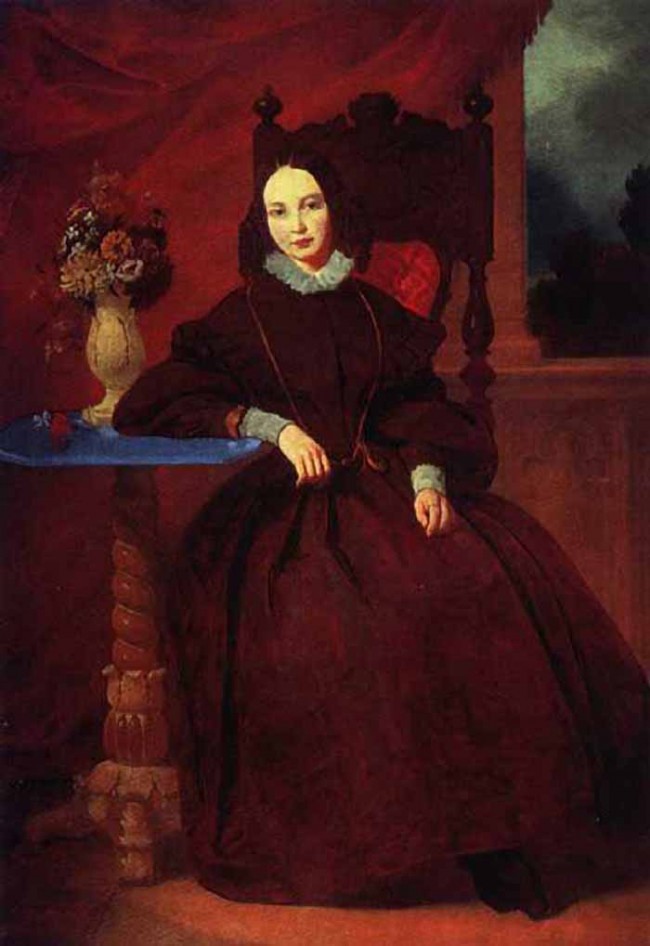 Сочинение по картине: Басин - "Портрет О. В. Басиной, жены художника"