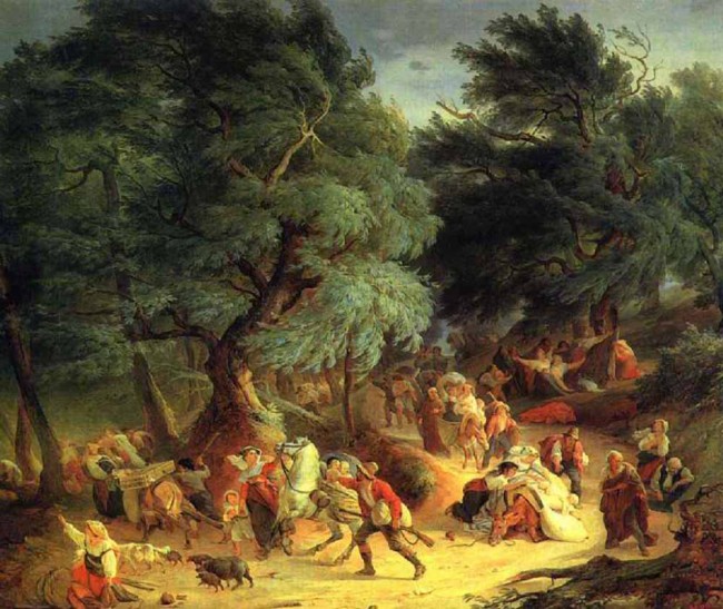 Сочинение по картине: Басин - "Землетрясение в Рокка-ди-Папа, близ Рима"