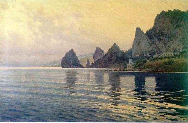 Сочинение по картине: Батурин - "Морской берег. Скалы у Семеиза"