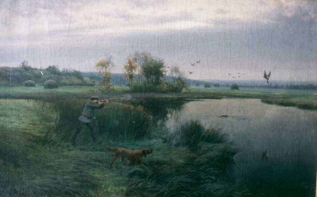 Сочинение по картине: Батурин - "Охотник на лугах"