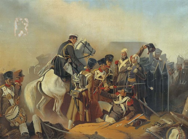 Сочинение по картине: Байков - "Военная сцена"