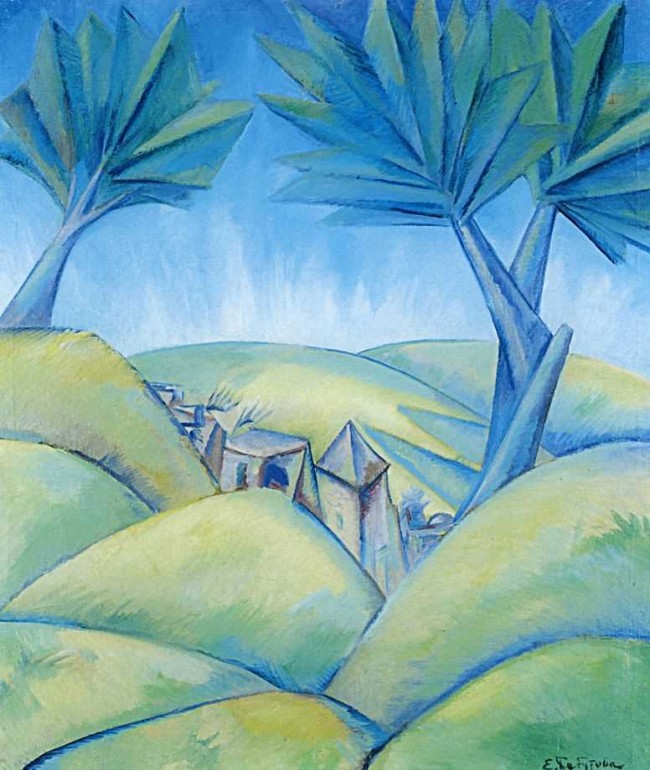 Сочинение по картине: Бебутова - "Пейзаж с пальмами"