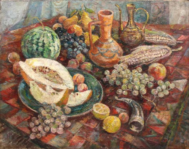 Сочинение по картине: Бебутова - "Восточный натюрморт"