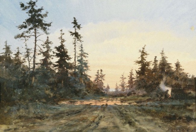 Сочинение по картине: Бенуа - "Роща" Сочинение по картине: Бенуа - "Роща"