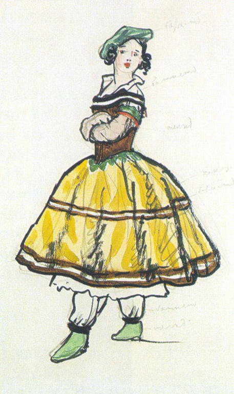 Сочинение по картине: Бенуа - "Балерина"