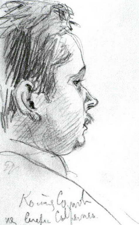 Сочинение по картине: Бенуа - "Костя Сомов на вечере современной тузыки"