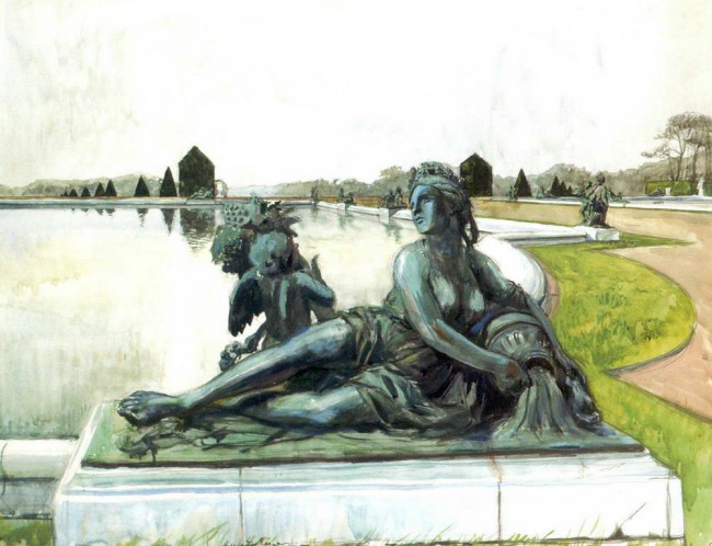 Сочинение по картине: Бенуа - "Версаль. Аллегорий реки"