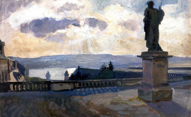 Сочинение по картине: Бенуа - "Версаль. Пейзаж со статуей" Сочинение по картине: Бенуа - "Версаль. Пейзаж со статуей"