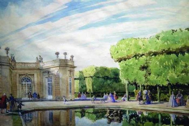 Сочинение по картине: Бенуа - "Весенний день в Трианоне"