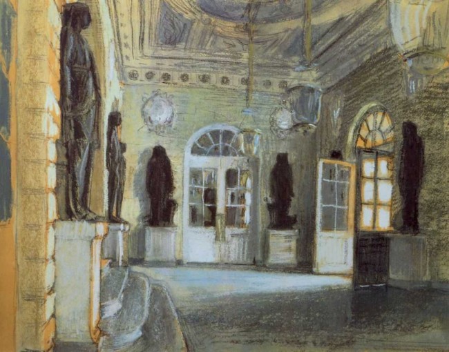 Сочинение по картине: Бенуа - "Вход в Павловский Дворец"