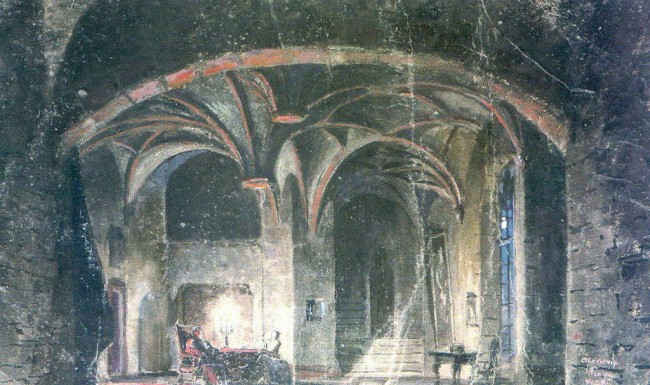 Сочинение по картине: Бенуа - "Зал родового замка Боротин"