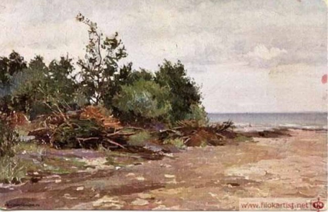 Сочинение по картине: Берггольц - "Берег моря в Силламяги" Сочинение по картине: Берггольц - "Берег моря в Силламяги"