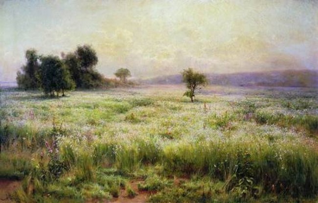 Сочинение по картине: Беркос - "Лен цветет"