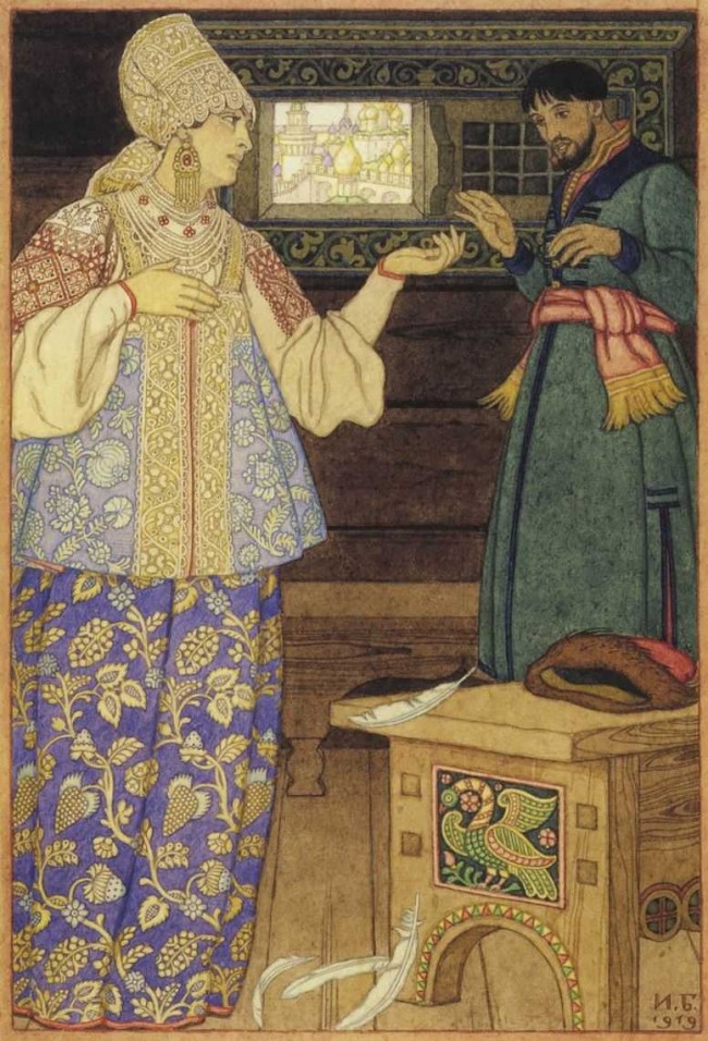 Сочинение по картине: Билибин - "Андрей-стрелок и Стрельчиха"