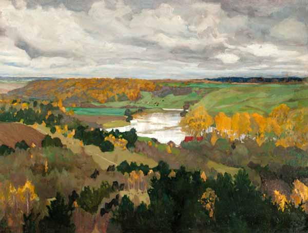 Сочинение по картине: Бобровский - "Вид на осенний лес"