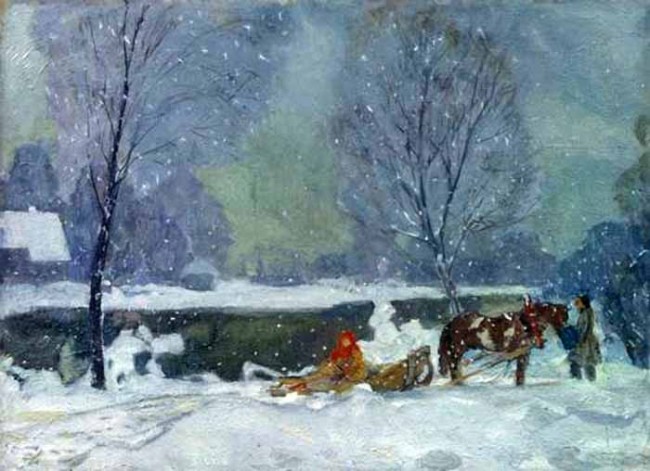 Сочинение по картине: Бобровский - "Зима. Снег идет"