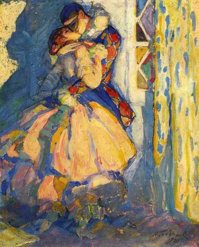 Сочинение по картине: Бобышов - "Арлекин и Коломбина"