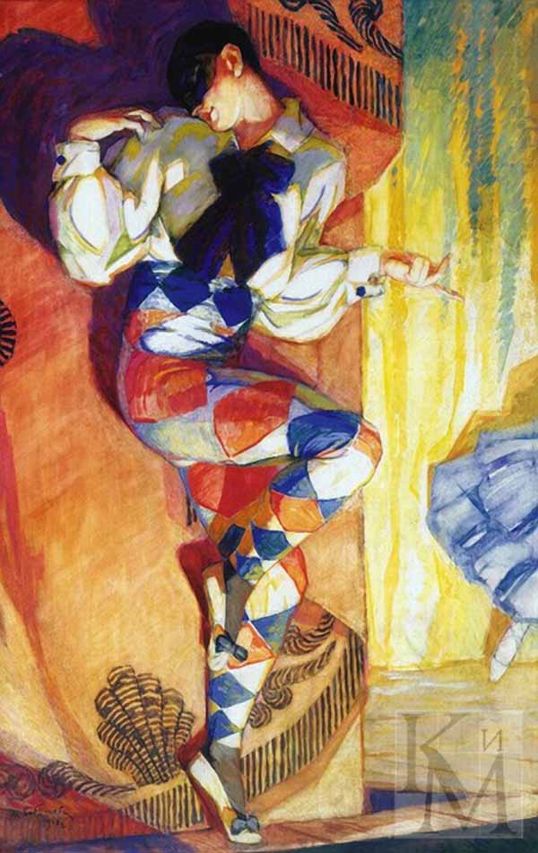 Сочинение по картине: Бобышов - "М. Фокин в балете Карнавал"