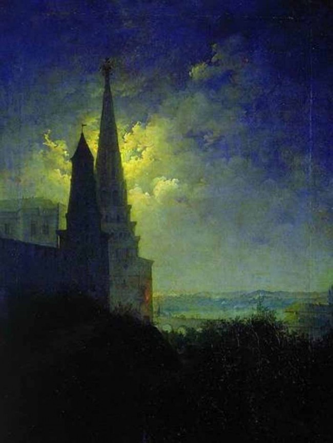 Сочинение по картине: Бочаров - "Вид на Московский Кремль и Замоскворечье ночью"