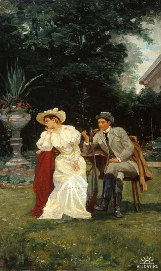 Сочинение по картине: Бодаревский - "Увлекательные речи"