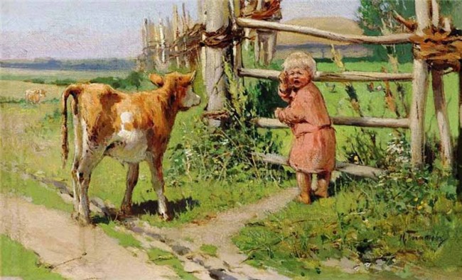 Сочинение по картине: Богатов - "Испугалась"